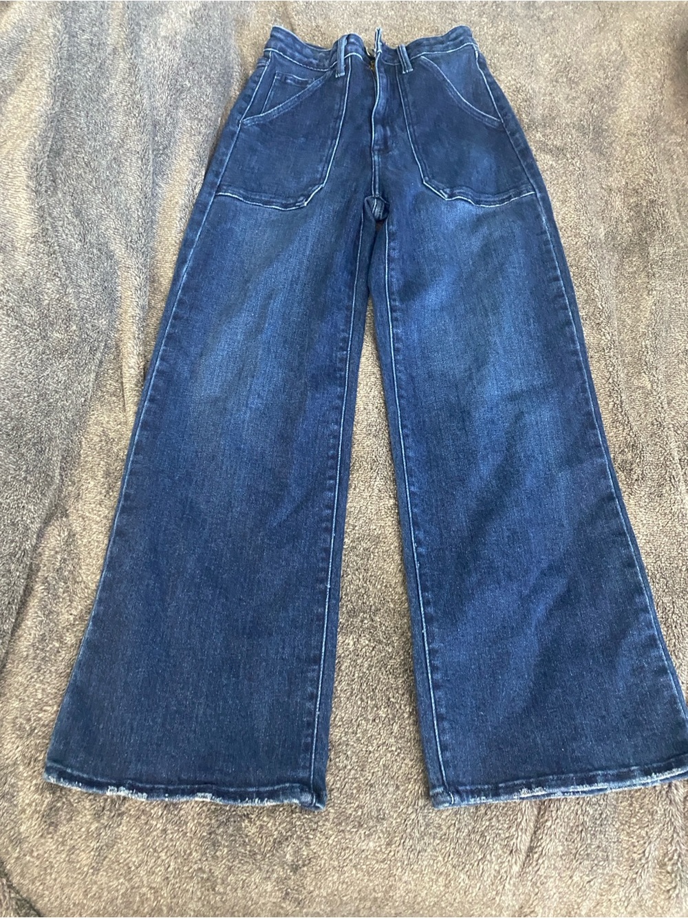 Just Black Denim The Patch Pocket Wide Leg 24